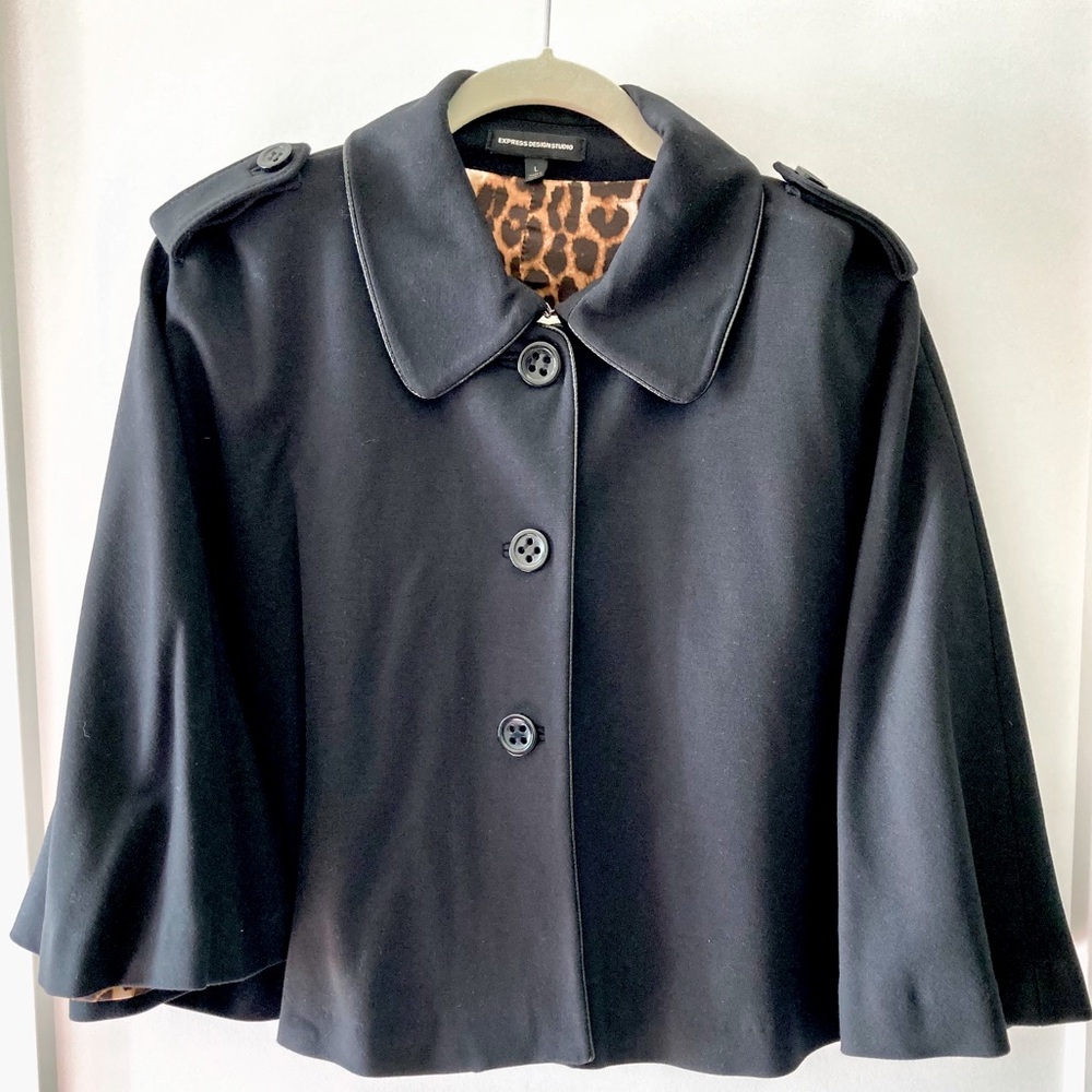 Express - Black Cape Blazer Jacket